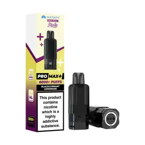 Hayati Pro Max Plus 6K Prefilled Pods - 20mg | Blackcurrant Lemonade